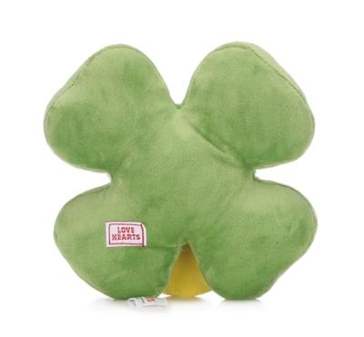 Love Hearts Klaver knuffel - Good Luck - 18 cm