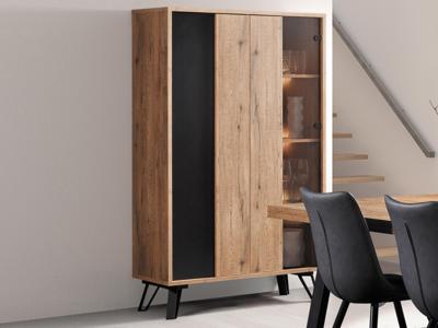 Vitrinekast XENA 2 deuren scarlet eik