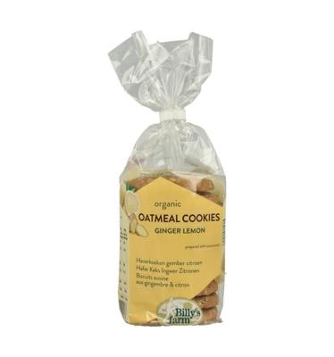 Billy's Farm Haverkoeken gember-citroen bio 200 Gram
