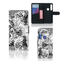 Telefoonhoesje met Naam Motorola One Action Skulls Angel - thumbnail