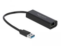 Delock USB 2.0 Adapter [1x USB-A-stekker - 1x RJ45-bus] 66299 0.15 m - thumbnail