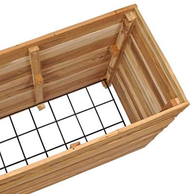 Plantenbak verhoogd 150x40x72 cm gerecycled teakhout en staal