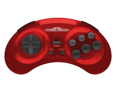 Retro-Bit SEGA Mega Drive 8-Button 2.4G Wireless Controller (Crimson Red)