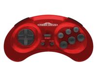 Retro-Bit SEGA Mega Drive 8-Button 2.4G Wireless Controller (Crimson Red) - thumbnail