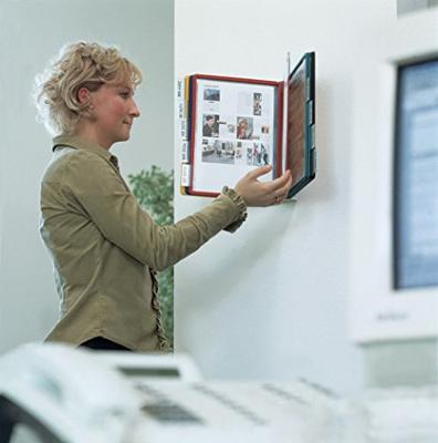 Durable Wandhouder | 20 zichtpanelen met profielframef. | 1 stuk - 551200 551200