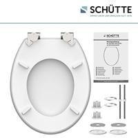 MDF High Gloss WC-bril GREY STEEL met soft-close lange levensduur: extreem onbreekbaar en krasbestendig comfort en functie: geruisloos sluiten dankzij de automatische valrem eenvoudig schoon te - thumbnail