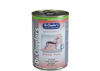 Dr. Clauder&apos;s Sensible puur rund natvoer hond 6 x 400 g - thumbnail