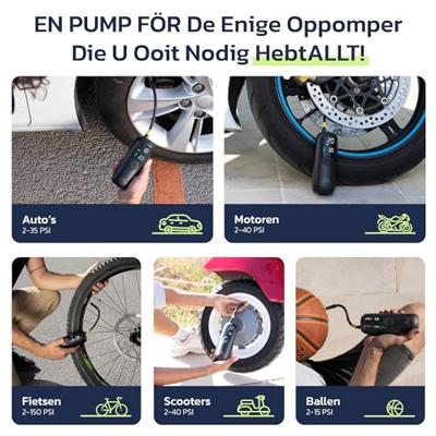 Woowind WO-LP1 Elektrische fietspomp, Luchtcompressor Woowind WO-LP1 Elektrische fietspomp, Luchtcompressor