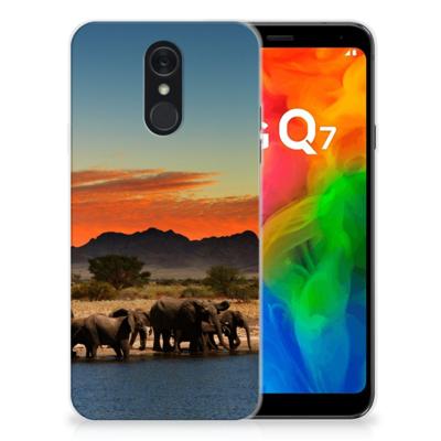 LG Q7 | TPU Hoesje | Olifanten LG Q7 | TPU Hoesje | Olifanten