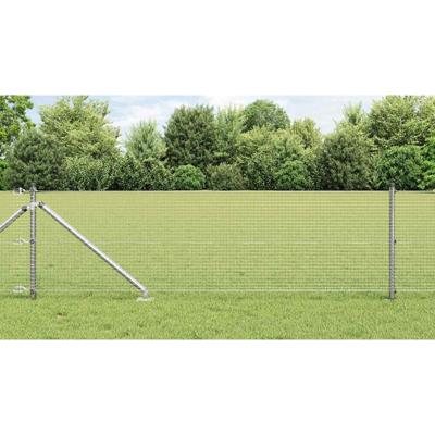 VidaXL Afrasteringspaal zilver 25 x 0,4 m (19 x 19 mm gaas) staal VidaXL Afrasteringspaal zilver 25 x 0,4 m (19 x 19 mm gaas) staal