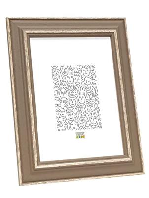 Deknudt Fotokader beige met naturelkleurig accent 10x15 S221F3