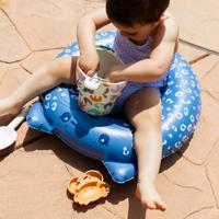 Swim Essentials Dierenzwemband Leopard Blauw 55 cm - thumbnail