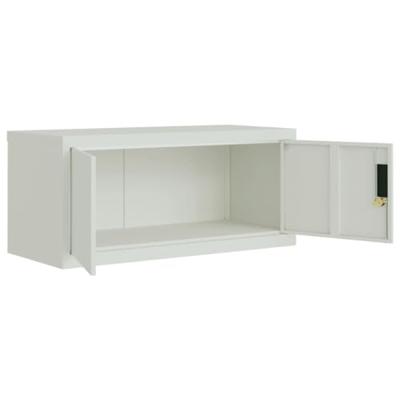 Archiefkast 90x40x40 cm staal lichtgrijs