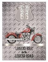 Wandplaat Route 66 Legend Bike - thumbnail