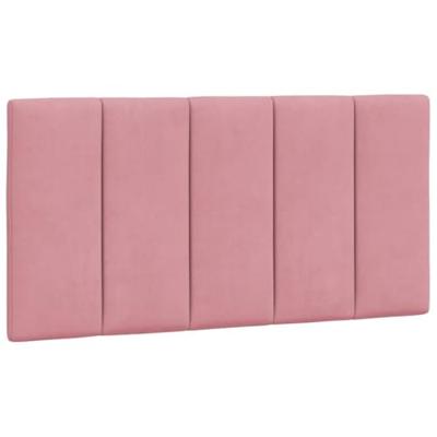 Hoofdbordkussen 100 cm fluweel roze