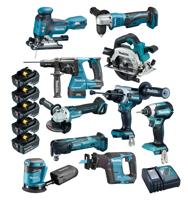 Makita DLX1036TJ1 Accu Combiset 10-delig 18V 5.0Ah in Mbox - thumbnail
