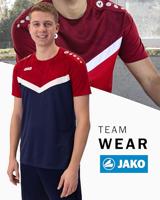 JAKO 6124 T-Shirt Iconic - Marine/Chillrood - M - thumbnail