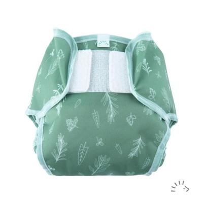 Popolini PopoWrap Green Leaves - Maat S (3-6 kilo) Popolini PopoWrap Green Leaves - Maat S (3-6 kilo)