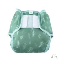 Popolini PopoWrap Green Leaves - Maat S (3-6 kilo) - thumbnail
