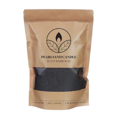 Kaarsenzand Pearlsand candle 400gr zwart
