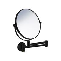 Smedbo Vergrootspiegel Draaibaar Diameter 20 cm Messing Mat Zwart - thumbnail