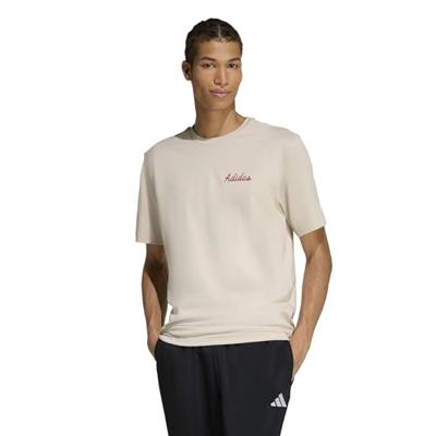 Adidas Novelty Bowl T-Shirt Heren Beige - Maat XL - Kleur: BeigeRood | Soccerfanshop Adidas Novelty Bowl T-Shirt Heren Beige - Maat XL - Kleur: BeigeRood | Soccerfanshop