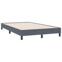 Boxspring met matras en LED fluweel donkergrijs 120x220 cm - thumbnail