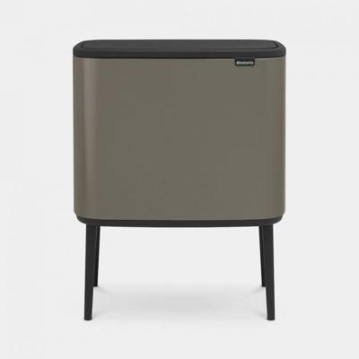 brabantia Bo Touch Bin 316142 Afvalbak 34 l Staal (l x b x h) 312 x 540 x 680 mm Platinum/Black 1 stuk(s)