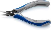 Knipex 34 52 130 Platte rondbektang Elektronica en fijnmechanica Chroom-vanadium kogellagerstaal 130 mm - thumbnail