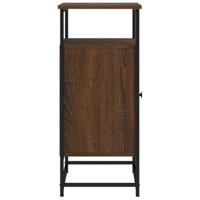 Dressoir 69x35x80 cm bewerkt hout bruin eikenkleur - thumbnail