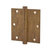 Hardbrass Kogellagerscharnier recht 89x89mm - mat brons - thumbnail