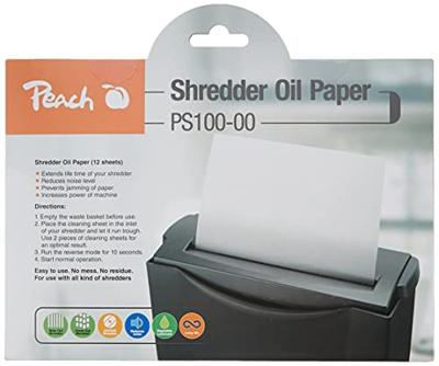 Peach Shredder Service Kit Oliepapier PS100-00 waspapier - thumbnail