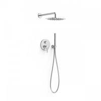 Regendoucheset Inbouw Tres Study Exclusive Rond 30 cm Met Wandarm en Handdoucheset met Staafhanddouche Rapid Box Chroom Tres - thumbnail