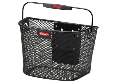 Rixen & Kaul klickfix mini basket with handle - black