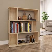 Boekenkast/kamerscherm 80x24x96 cm bewerkt hout sonoma eiken - thumbnail