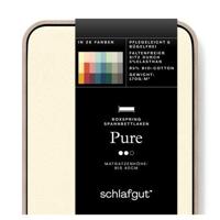 Schlafgut Schlafgut Pure Jersey Boxspring Hoeslaken S - 90x190 - 100x220 132 Yellow Light - thumbnail
