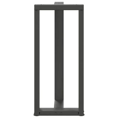 Bartafelpoten 2 st T-vormig 50x35x(90-91) cm staal antraciet - thumbnail