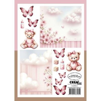 Crealies • cutting sheets papierblok lente e 8 vellen