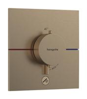 Hansgrohe ShowerSelect Comfort E thermostaat inbouw voor 1 functie en extra uitgang, Brushed Bronze - thumbnail