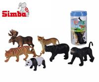 Simba nature world jungle 12-18cm 6 stuks in ton - thumbnail