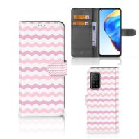 Xiaomi Mi 10T Pro | Mi 10T | Telefoon Hoesje | Waves Roze | Portemonnee hoesje - thumbnail
