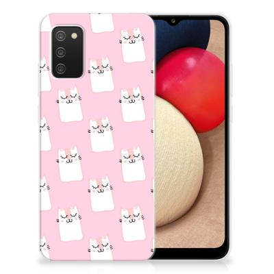 Samsung Galaxy A02s TPU Hoesje Sleeping Cats Samsung Galaxy A02s TPU Hoesje Sleeping Cats