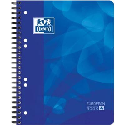 Projectboek Oxford School A5+ lijn 6-gaats 240 pagina&apos;s 80gr blauw