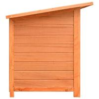 VidaXL Hondenhok 120x77x86 cm massief grenenhout en vuurhout - thumbnail
