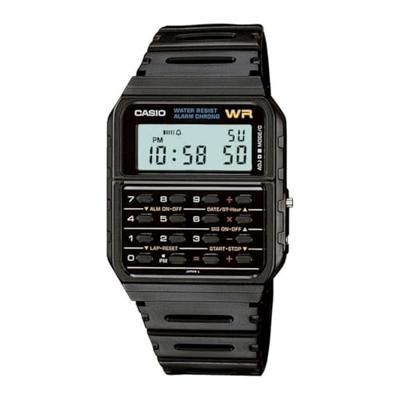 Unisex horloge Casio CALCULATOR EDGY COLLECTION - BLACK (Ø 43 mm) - thumbnail
