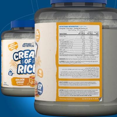 Applied Nutrition Cream of Rice Golden Syrup (2000 g) - thumbnail