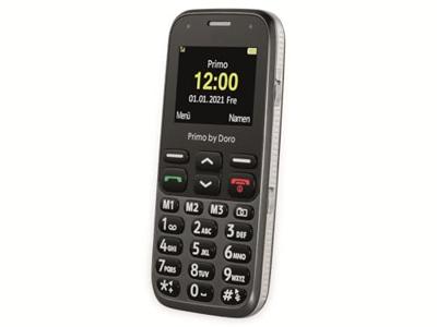 Primo by DORO 218 Senioren mobiele telefoon SOS-knop Zwart - thumbnail