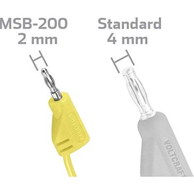 VOLTCRAFT MSB-200 Meetsnoer Banaanstekker 2 mm Banaanstekker 2 mm 0.90 m Geel 1 stuk(s) VOLTCRAFT MSB-200 Meetsnoer Banaanstekker 2 mm Banaanstekker 2 mm 0.90 m Geel 1 stuk(s)