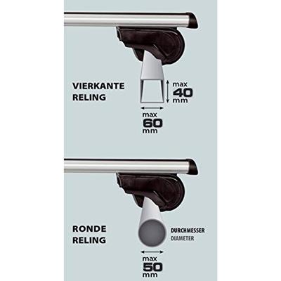 Twinny Load Dakdragerset 124 cm aluminium zilver