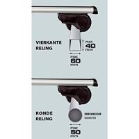 Twinny Load Dakdragerset 124 cm aluminium zilver - thumbnail